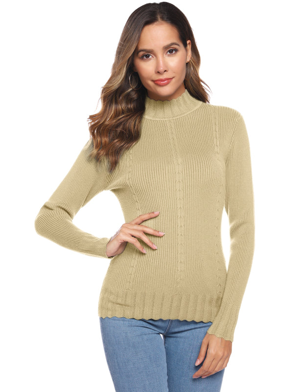 Women's Slim Fit Pullover Long Sleeve Sweater