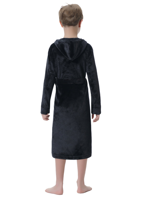Children'S Solid Color Flannel Nightgown