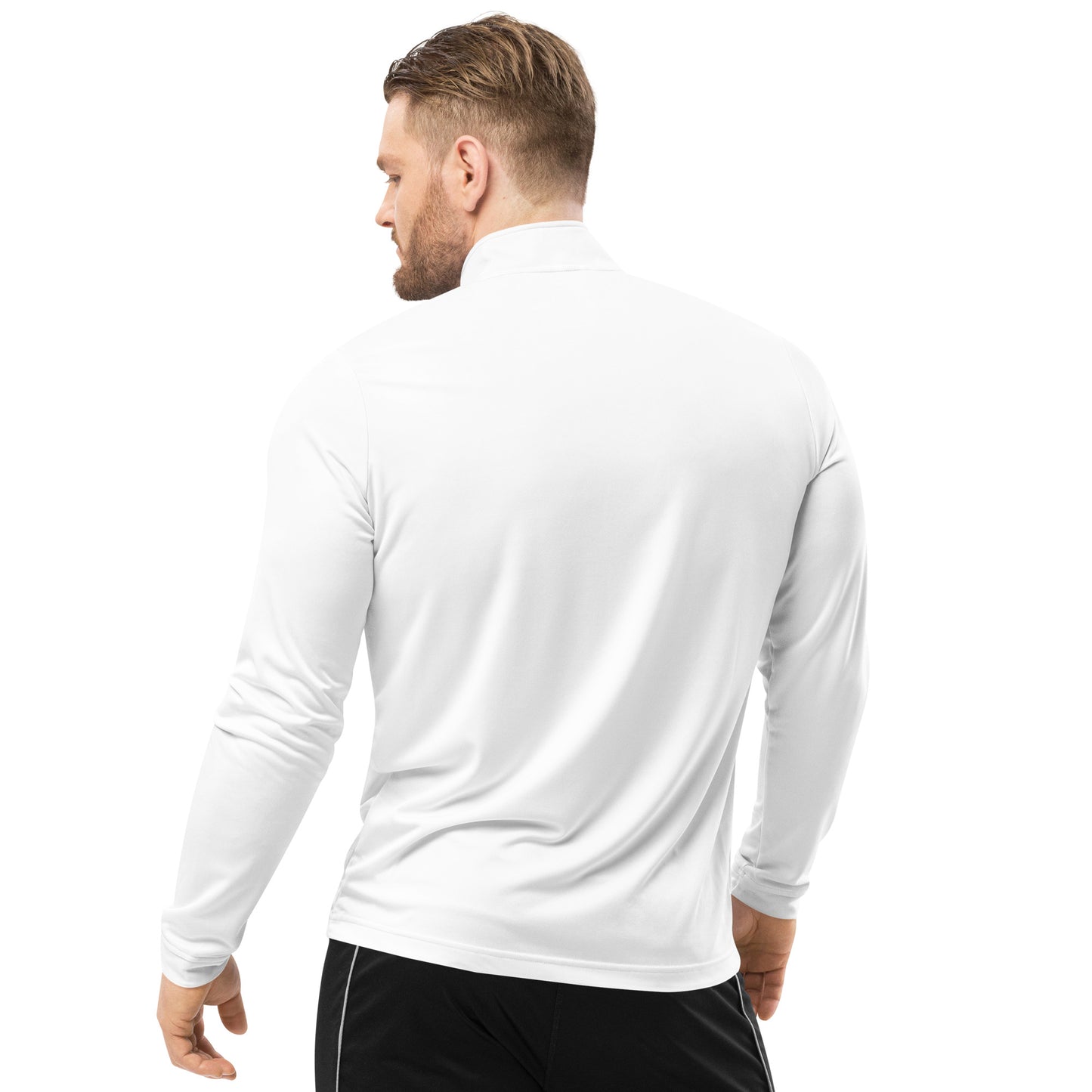 AGELESS CLUB IN WHITE Quarter zip pullover