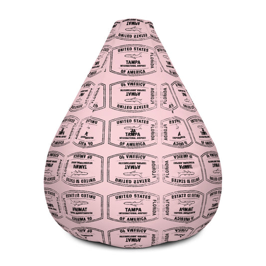 TAMPA FLORIDA PINK Bean Bag Chair Cover