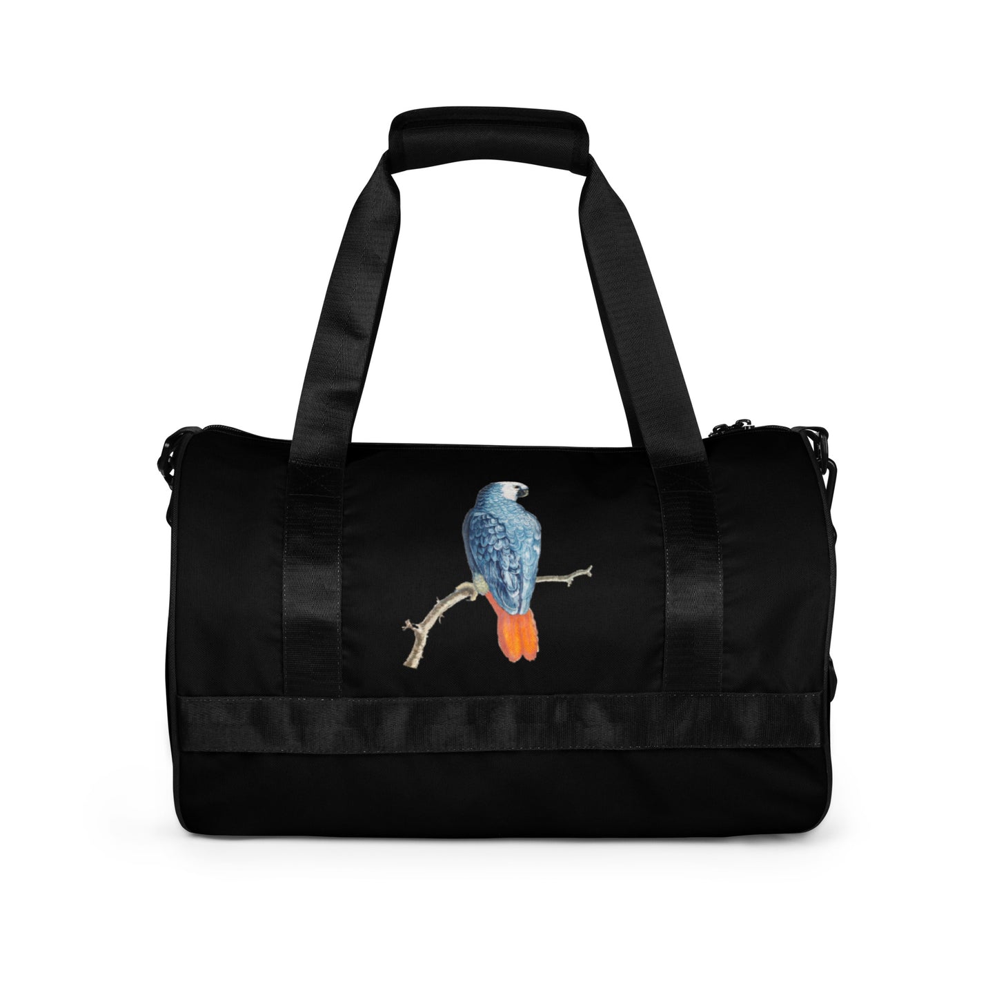 BLUE VINTAGE PARROT TRAVEL OR gym bag