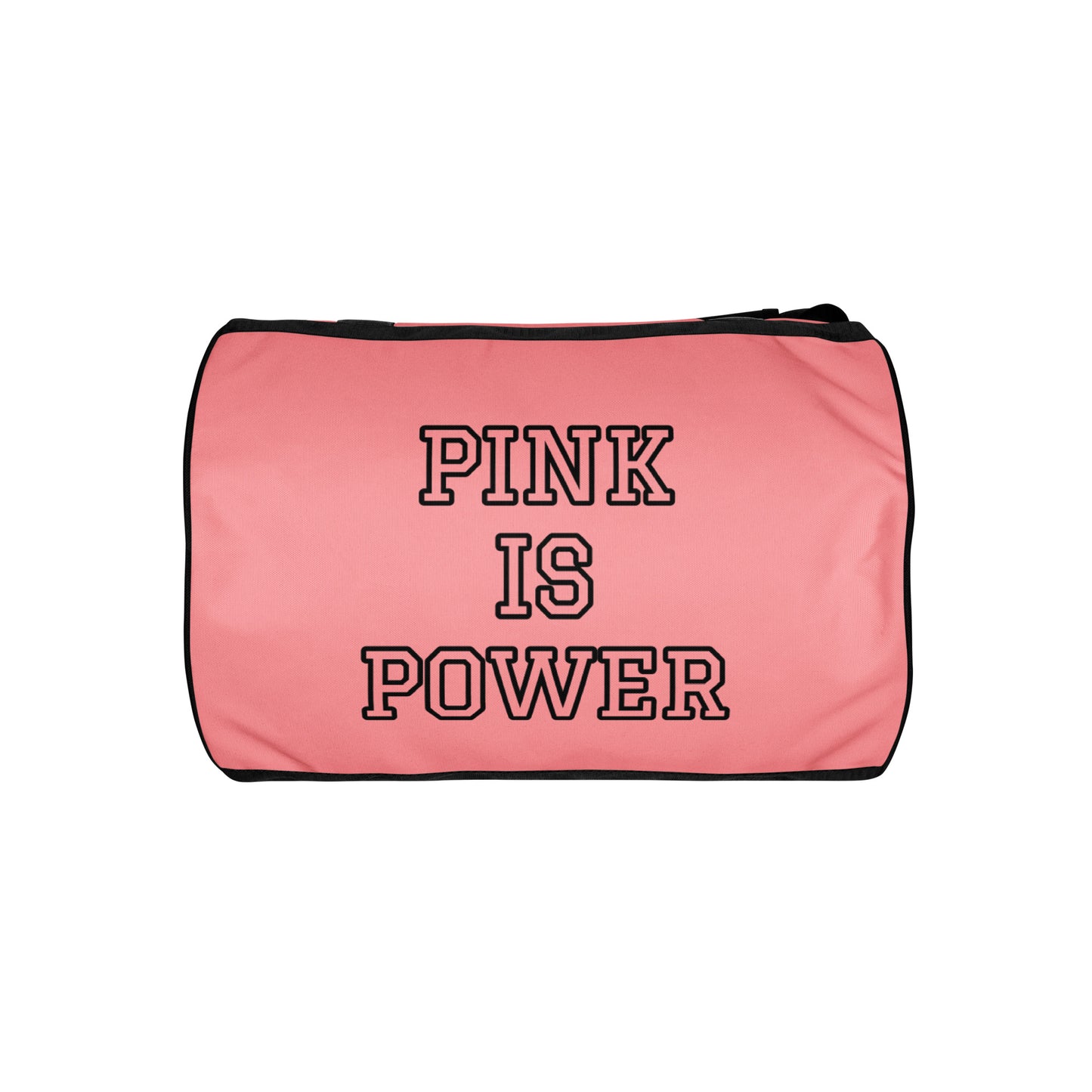 PINK KIT-------- PINK IS POWER-----All-over print gym bag