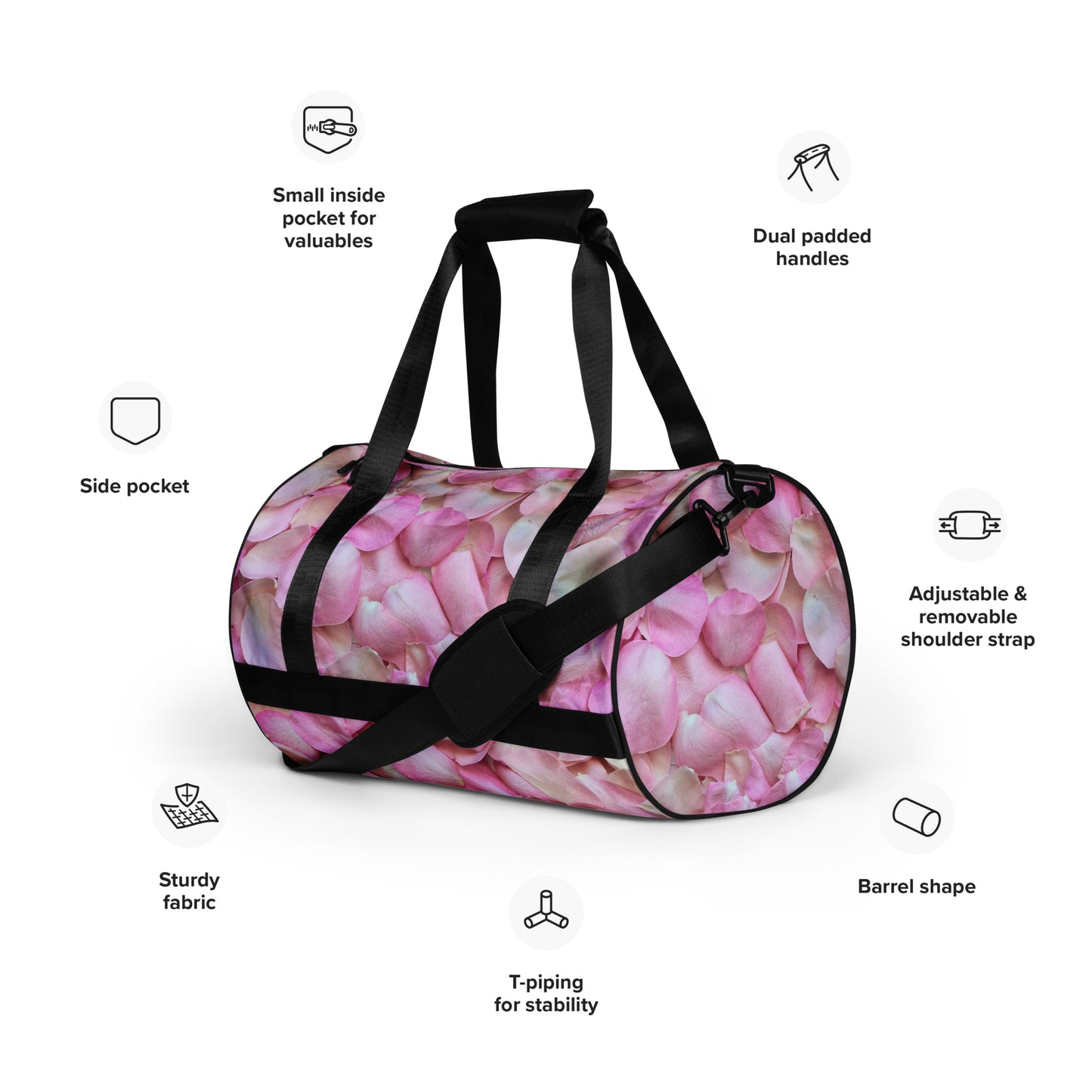 WEDDING KIT -PINK PEDALS WATER RESISTANT TRAVEL bag