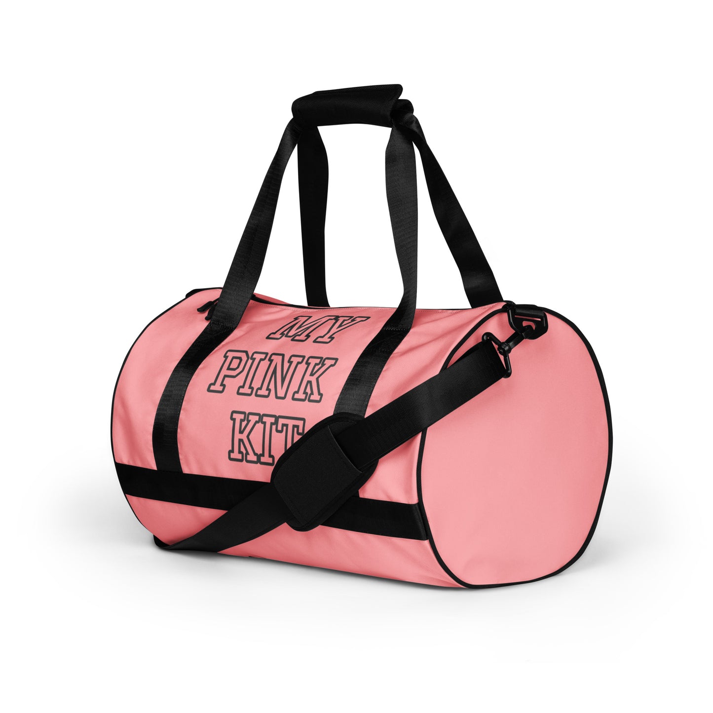 PINK KIT-------- PINK IS POWER-----All-over print gym bag