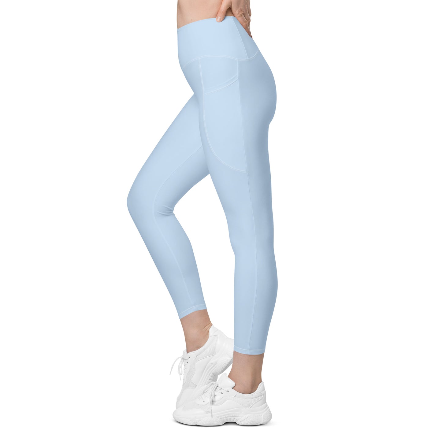 GYMTOK BOUTIQUE- POWDER BLUE Leggings with pockets