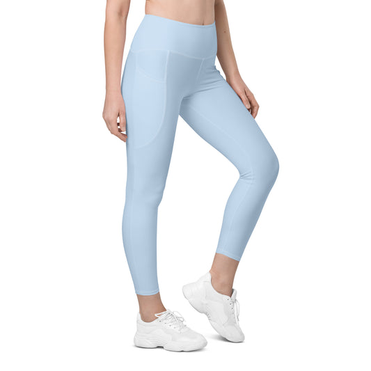 GYMTOK BOUTIQUE- POWDER BLUE Leggings with pockets