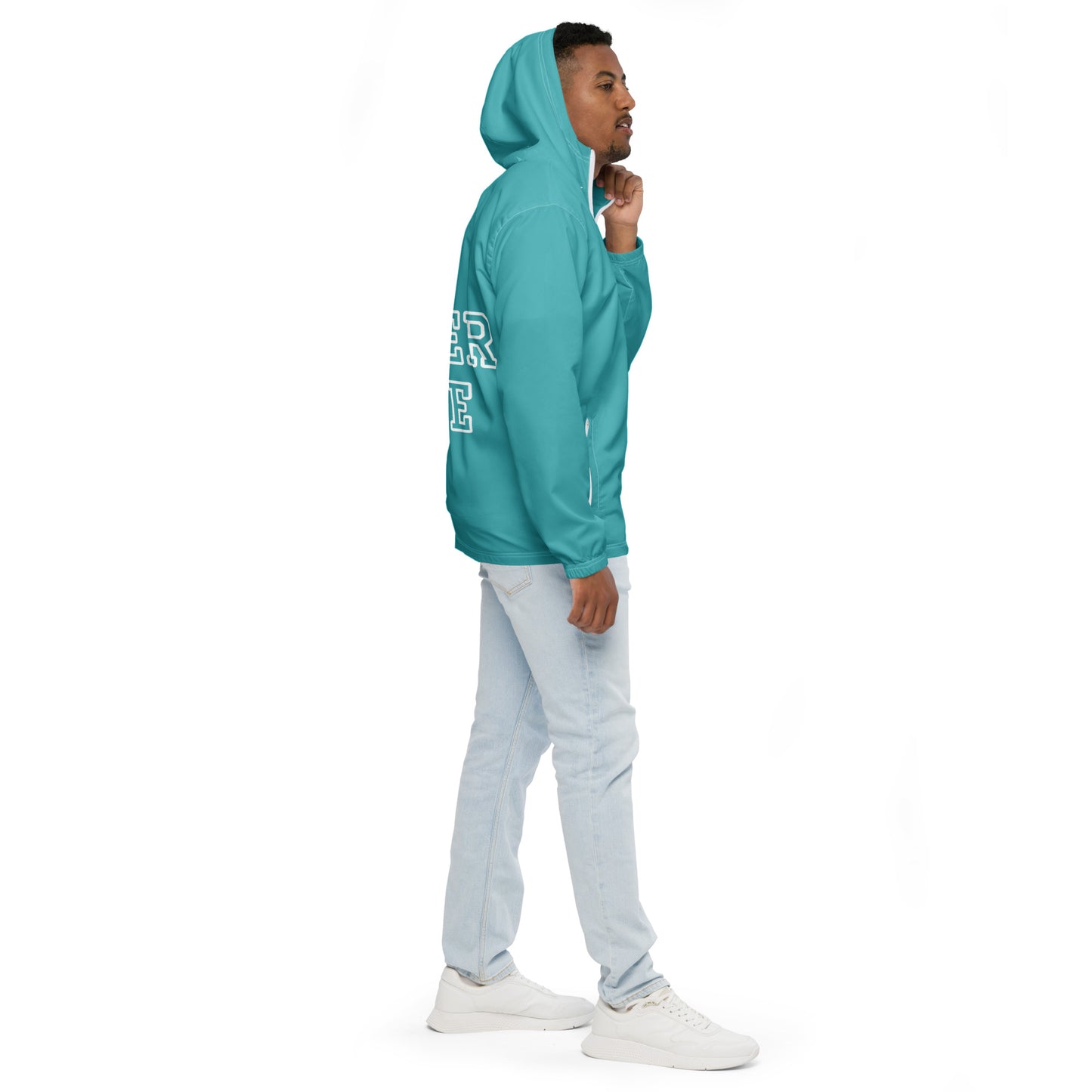 SURFER DUDE TEAL JACKET---Men’s windbreaker