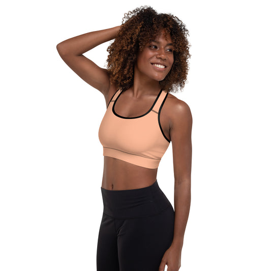 GYMTOK BOUTIQUE CORAL Padded Sports Bra