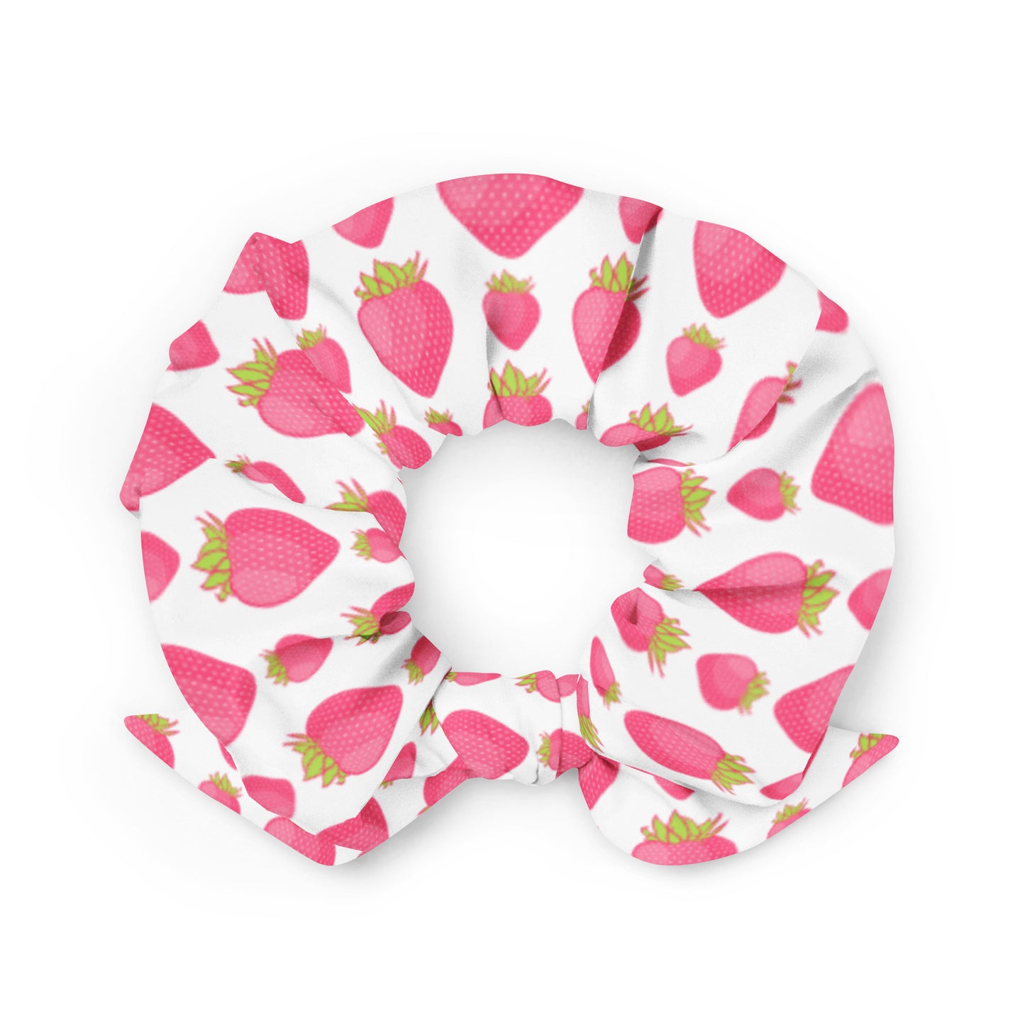 STRAWBERRY SHORTCAKE Scrunchie(WITH WHITE BACKDROP)