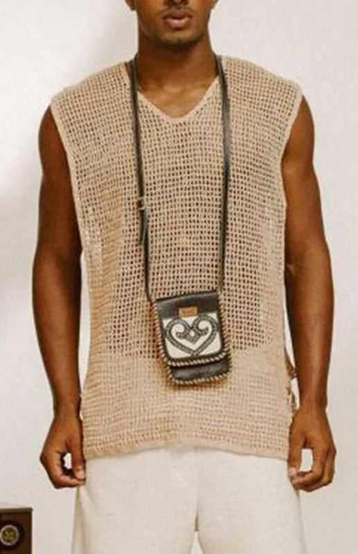 Men's Sleeveless Breathable Mesh Tank Top