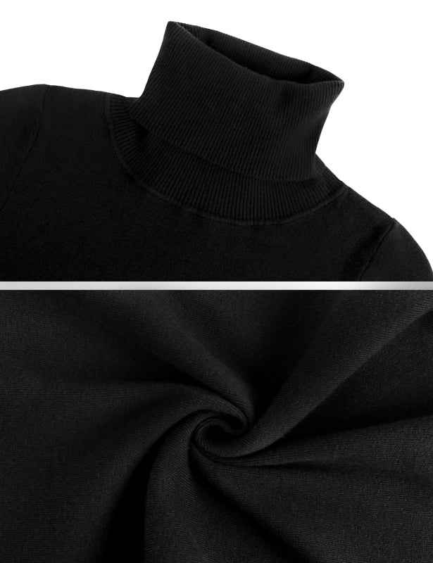 Casual/  Comfortable And Warm High Neck Tight Sweater Dress