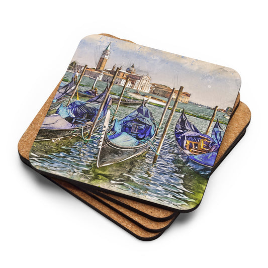 VENICE-Cork-back coaster