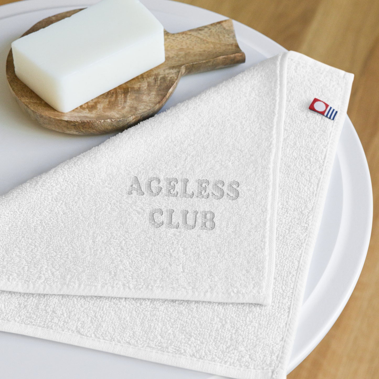 AGELESS CLUB Cotton hand towel--PICK SPECIFIC COLOUR