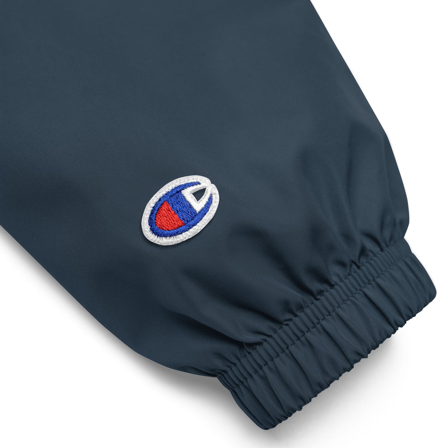 AGELESS CLUB- IN DARK BLUE Embroidered Champion Packable Jacket