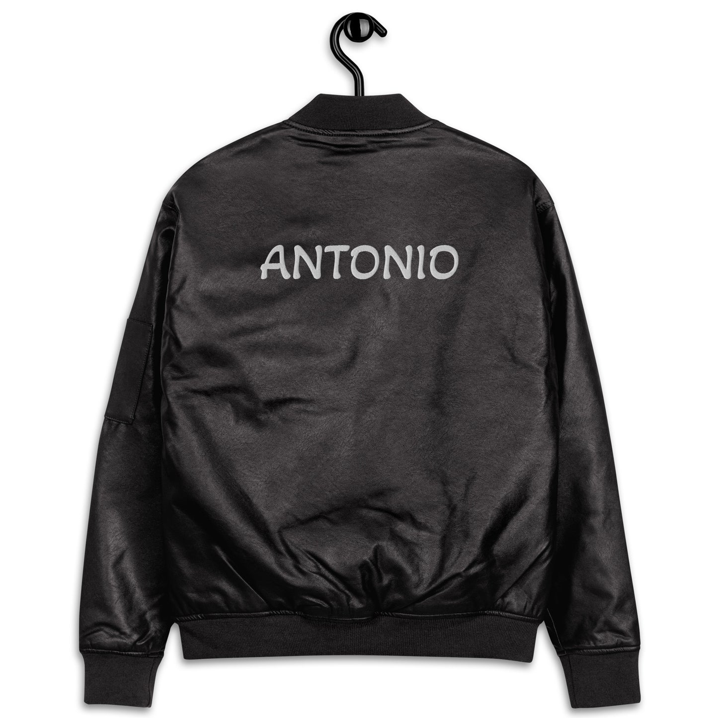 ANTONIO Leather Bomber Jacket