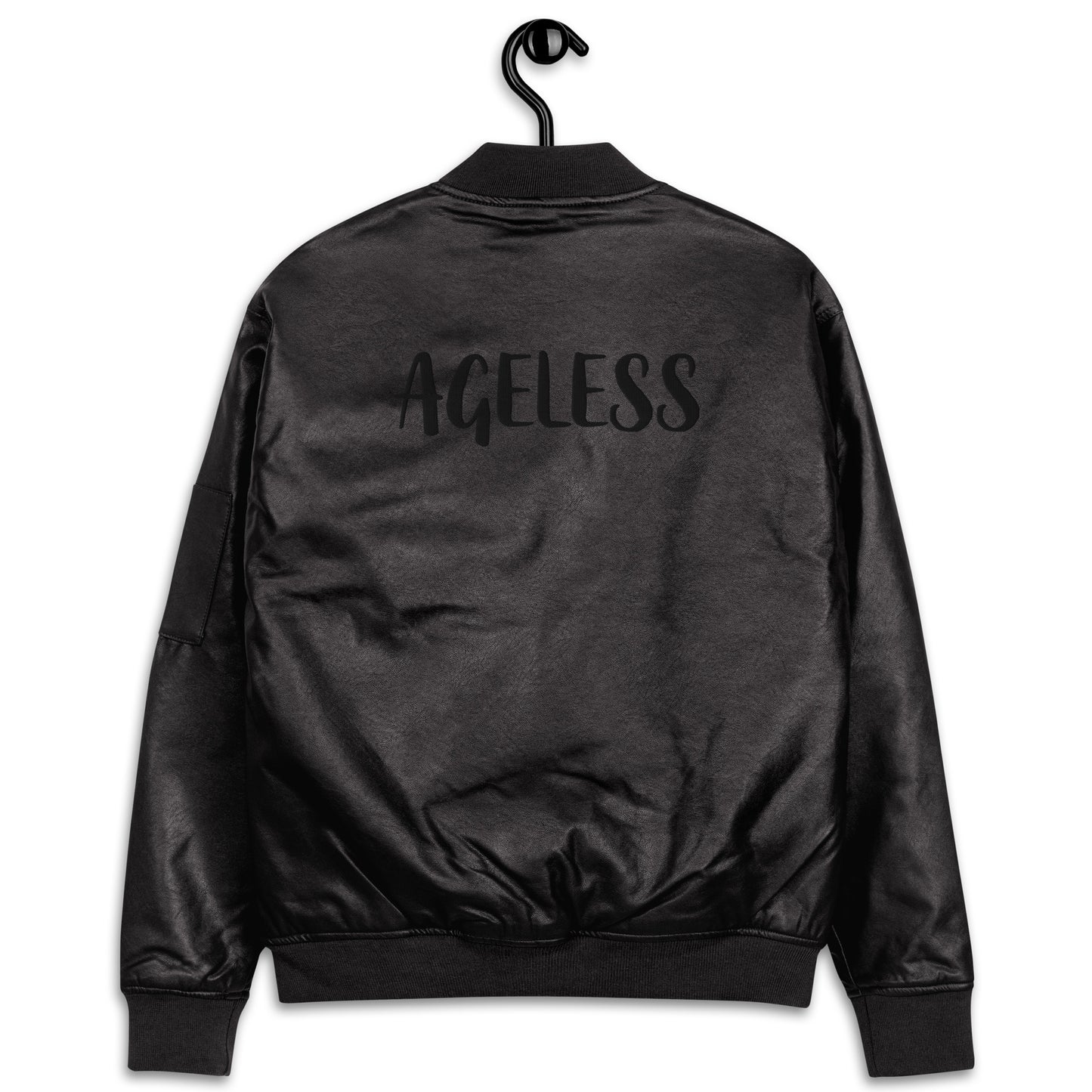 AGELESS Leather Bomber Jacket