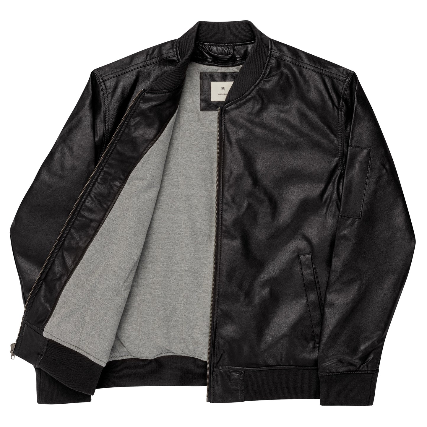 NAPOLI Leather Bomber Jacket