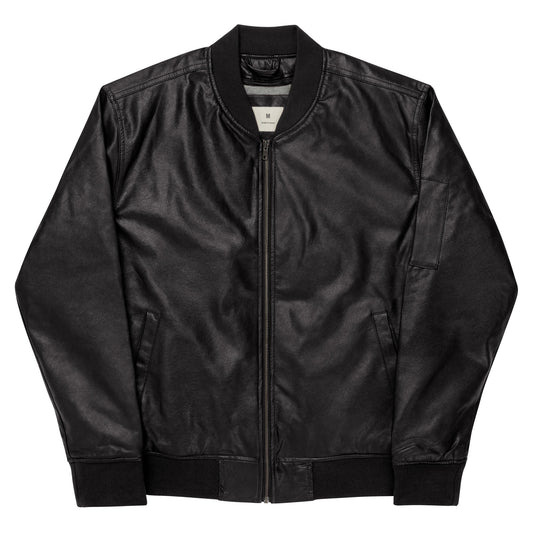 NAPOLI Leather Bomber Jacket