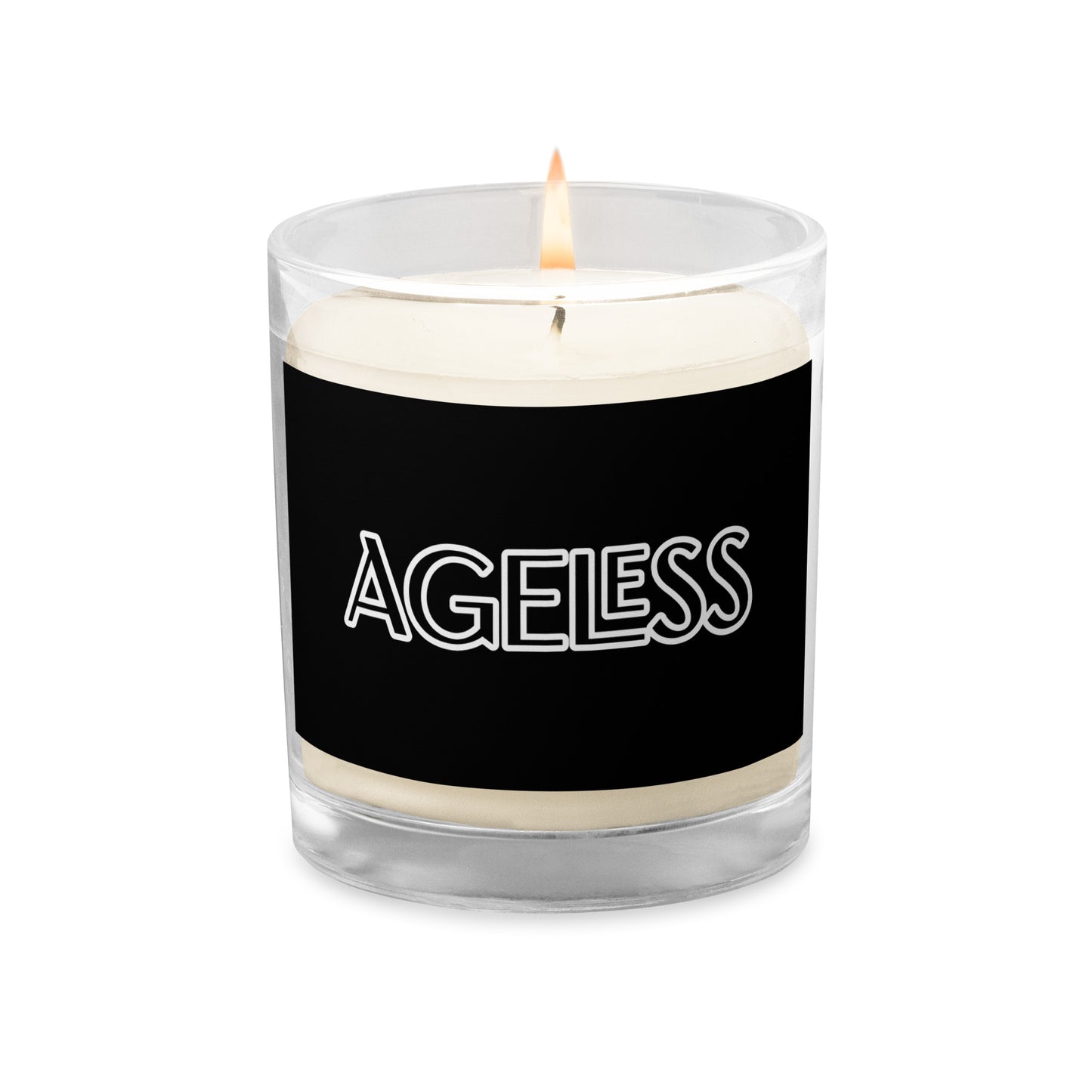 AGELESS-Glass jar soy wax candle