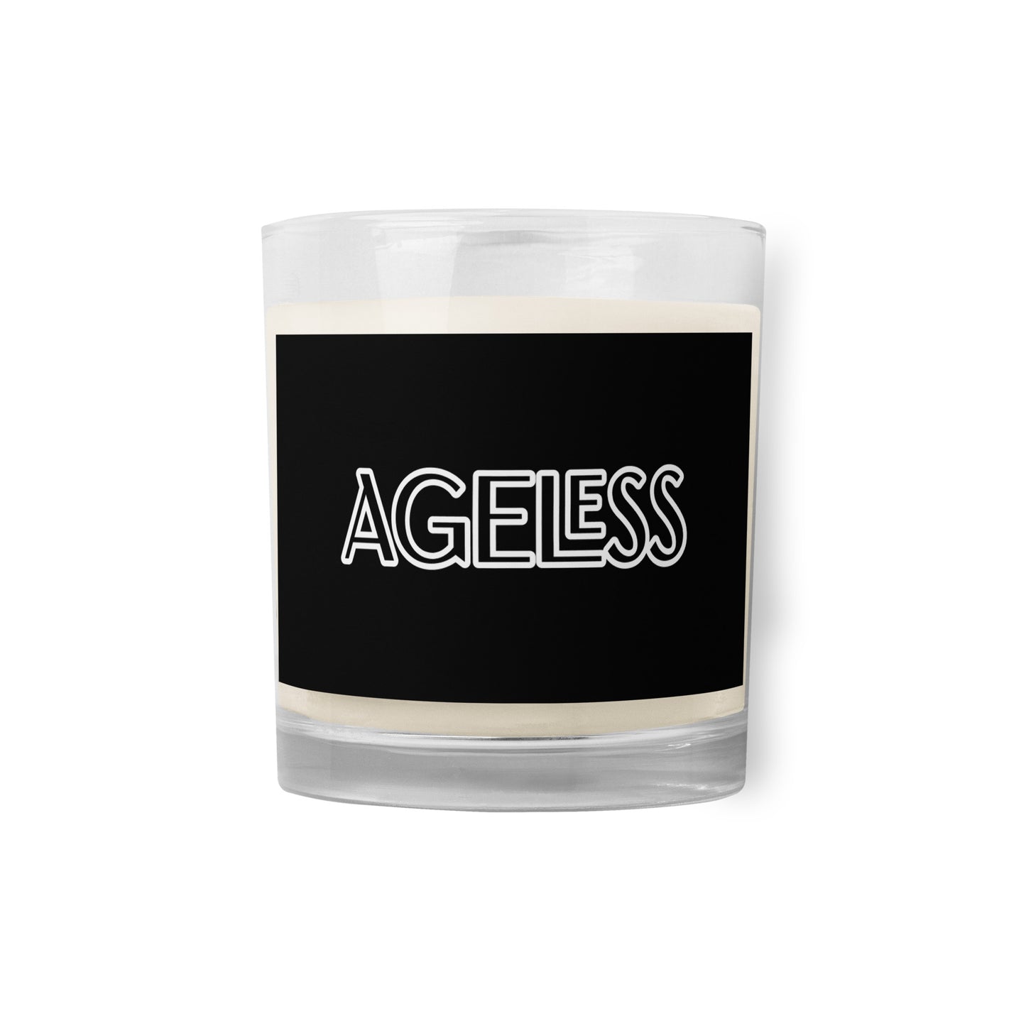 AGELESS-Glass jar soy wax candle