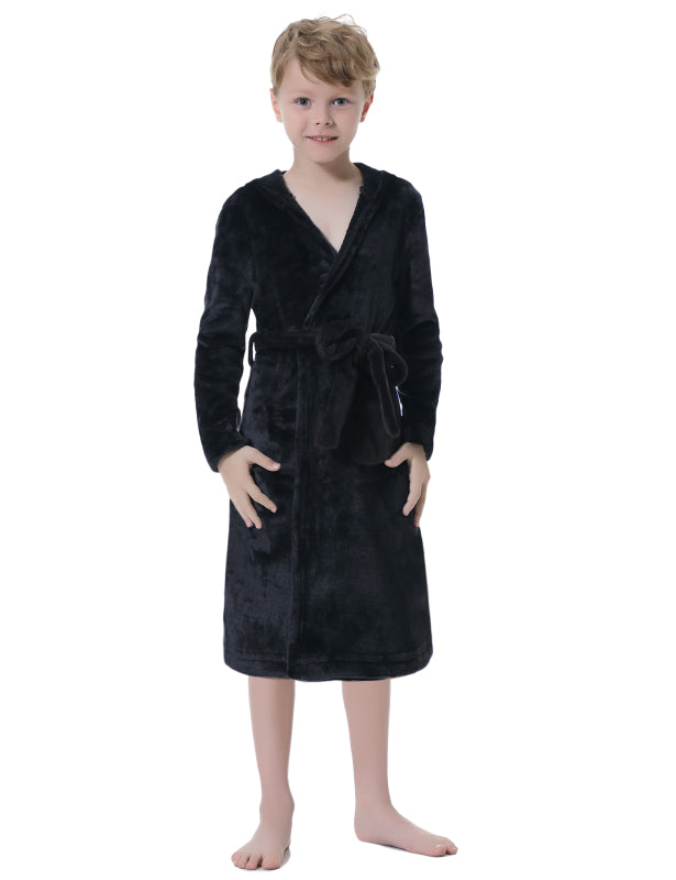 Children'S Solid Color Flannel Nightgown