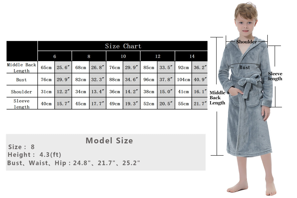 Children'S Solid Color Flannel Nightgown