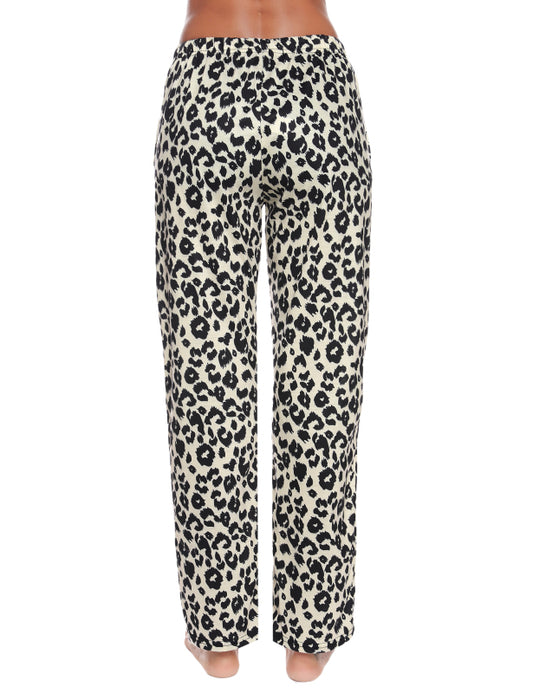 Leopard Print Ladies Pants Pajama Pants Home Pants