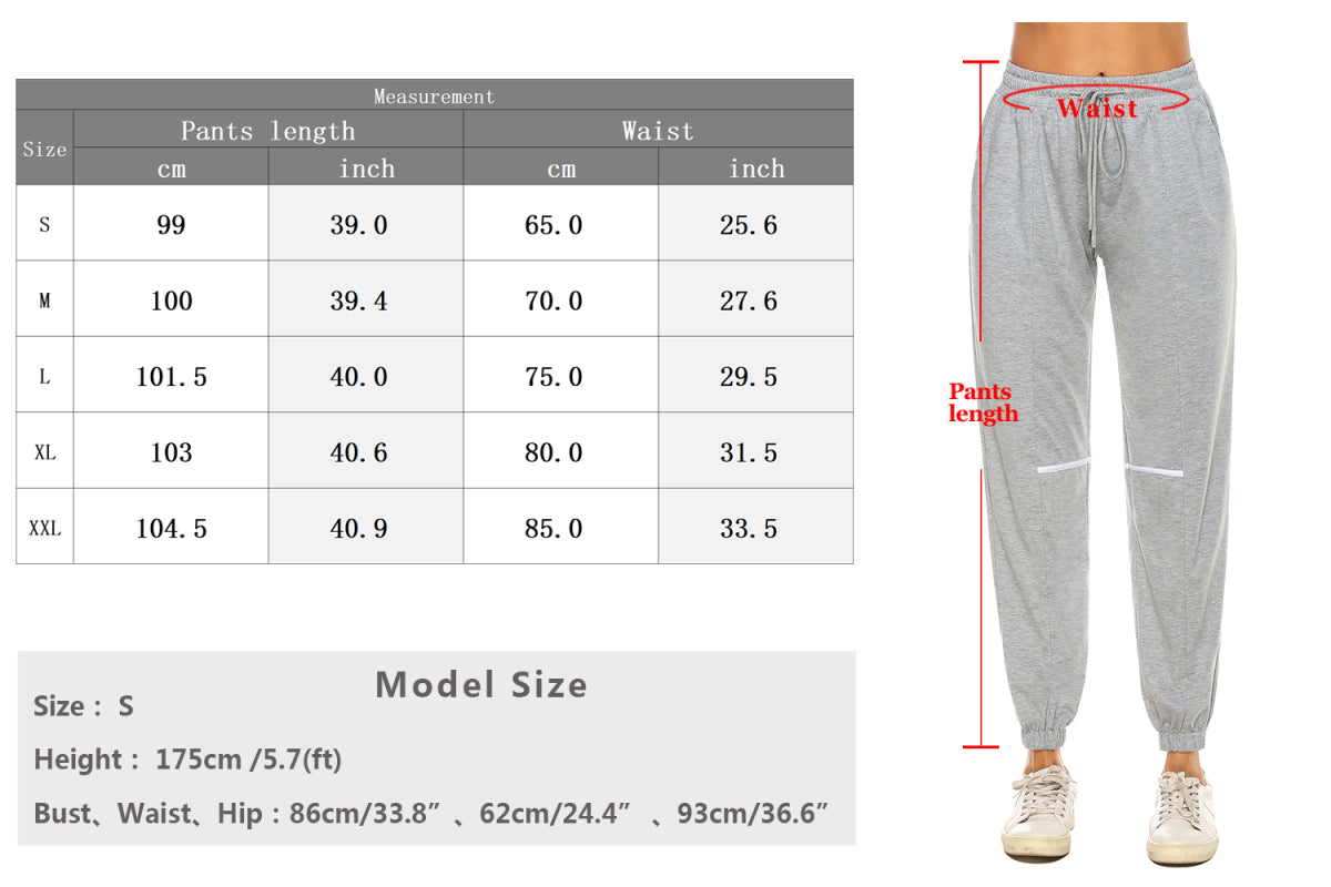 Women'S Casual Cotton Loose Sweatpants Drawstring Waist Jogging Pants With Pockets Running Gym Yoga