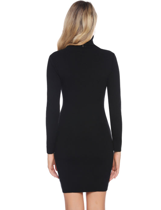 Casual/  Comfortable And Warm High Neck Tight Sweater Dress