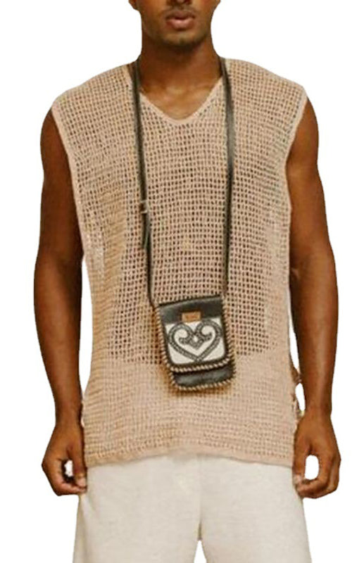 Men's Sleeveless Breathable Mesh Tank Top