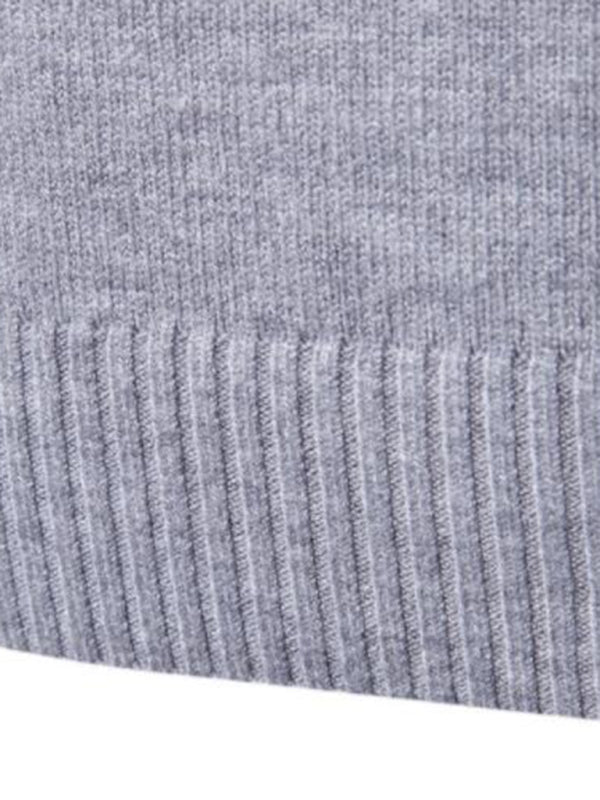 Men’s Solid Color Long Sleeve Turtleneck Sweater Top