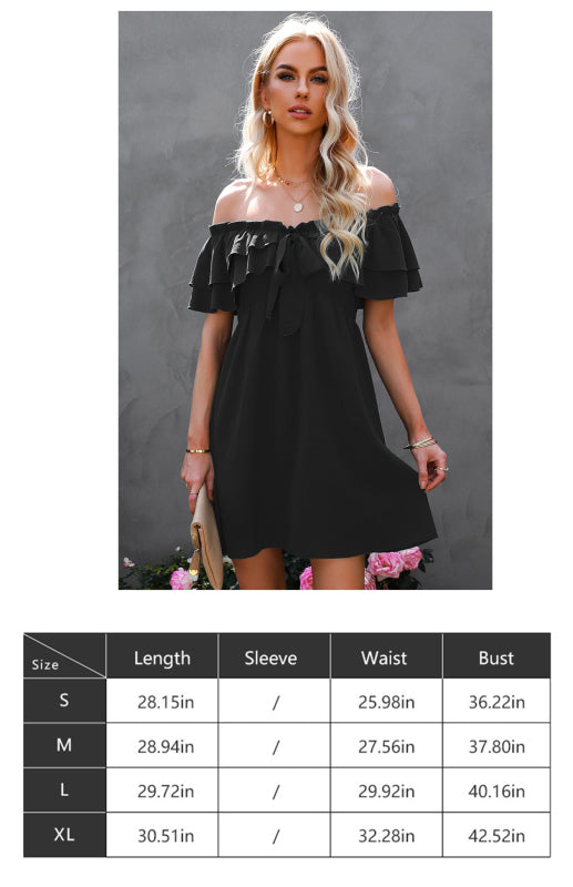 Ladies spring and summer fashion sexy one shoulder dress