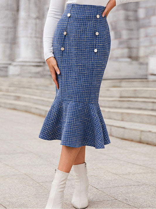 Women's Sexy Fishtail Skirt Pleated A Swing Skirt