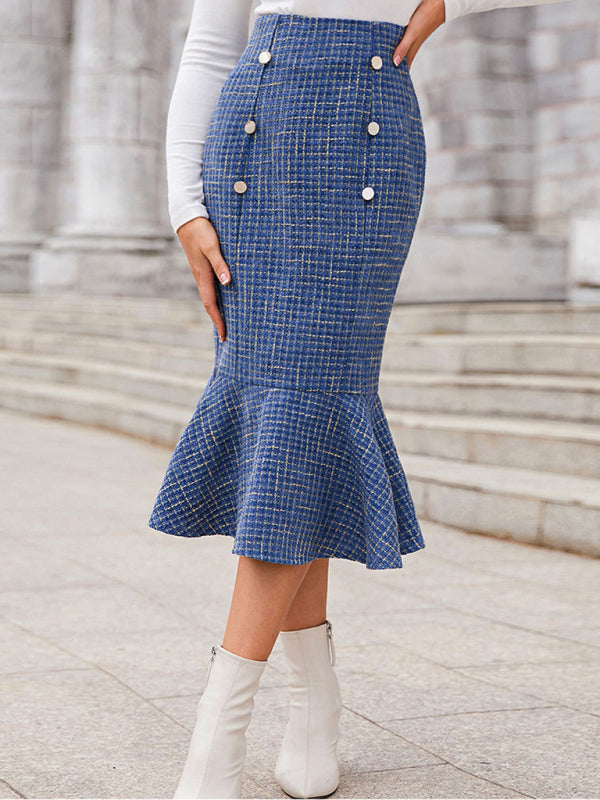 Women's Sexy Fishtail Skirt Pleated A Swing Skirt