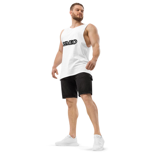 ROMEO-100 PERCENT COTTON-Men’s drop arm tank top