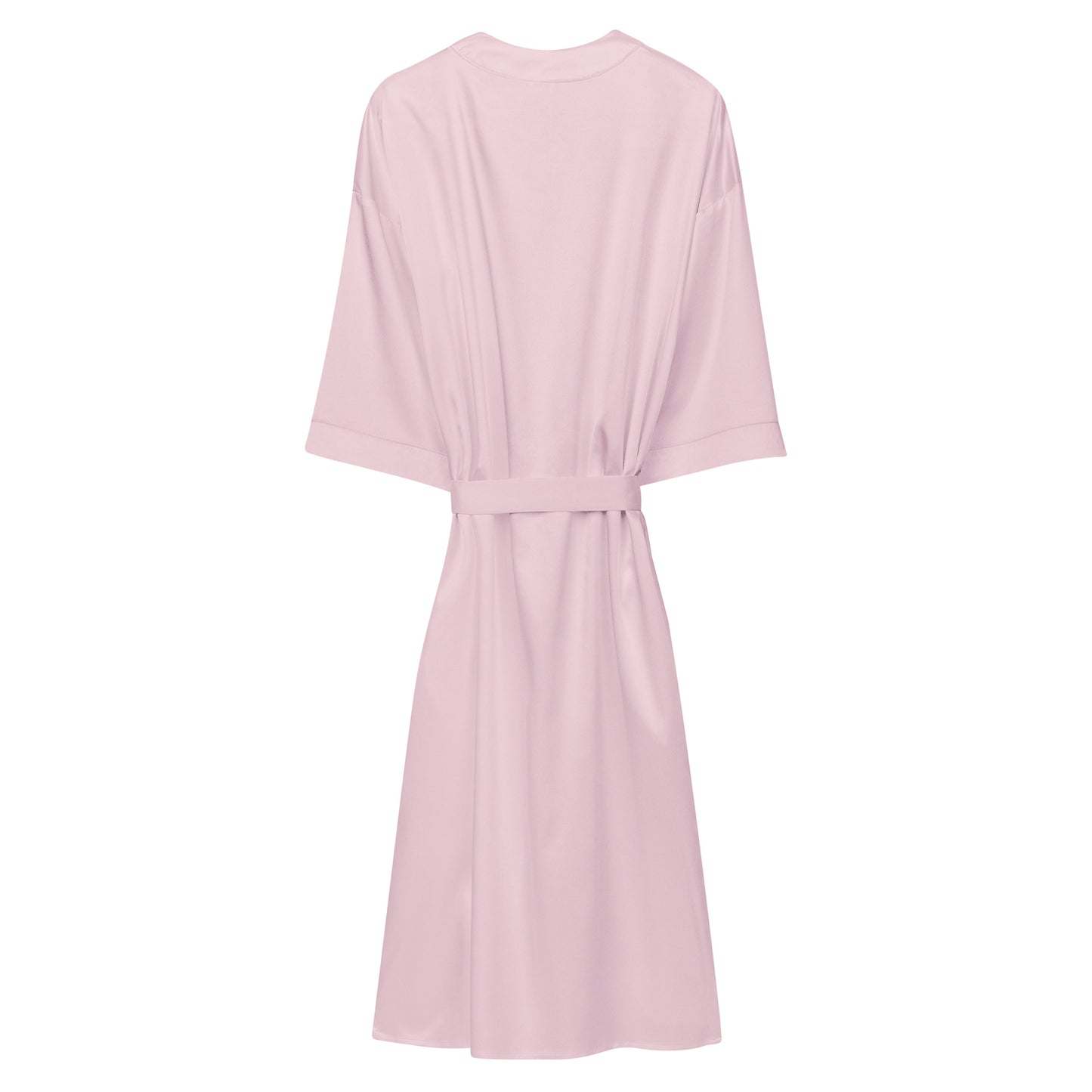 NEVER DISTURB THE SUPERMODEL- PINK Satin robe