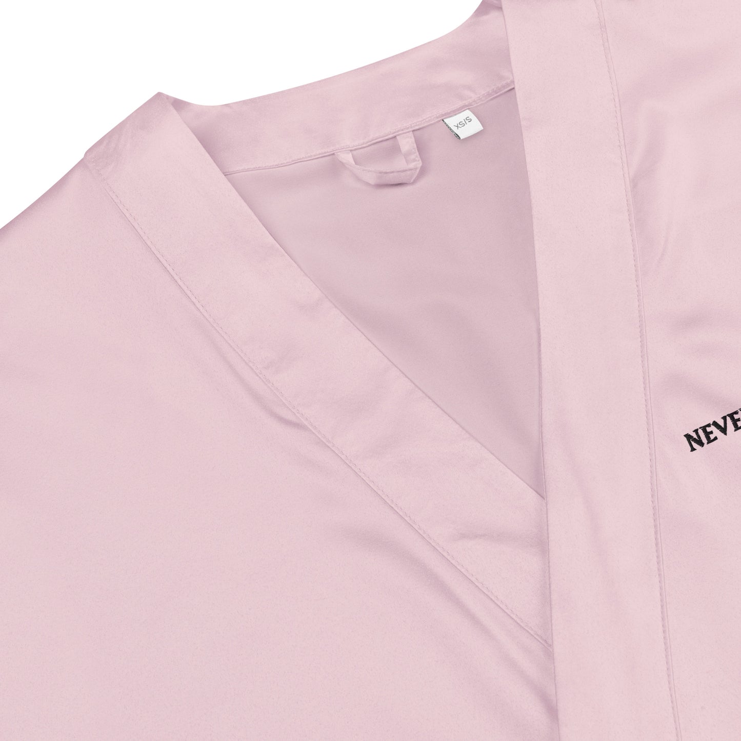 NEVER DISTURB THE SUPERMODEL- PINK Satin robe