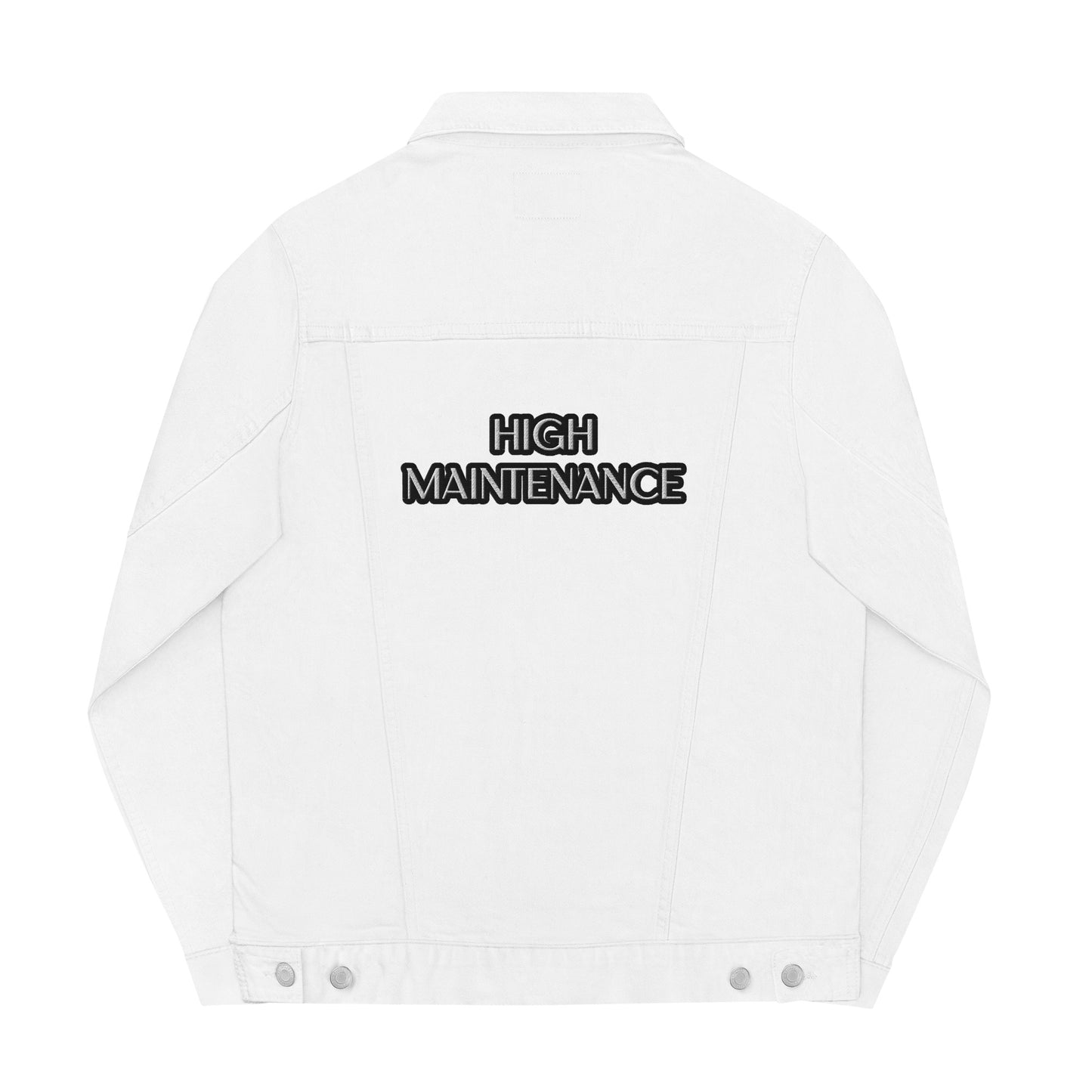HIGH MAINTENANCE Unisex denim jacket