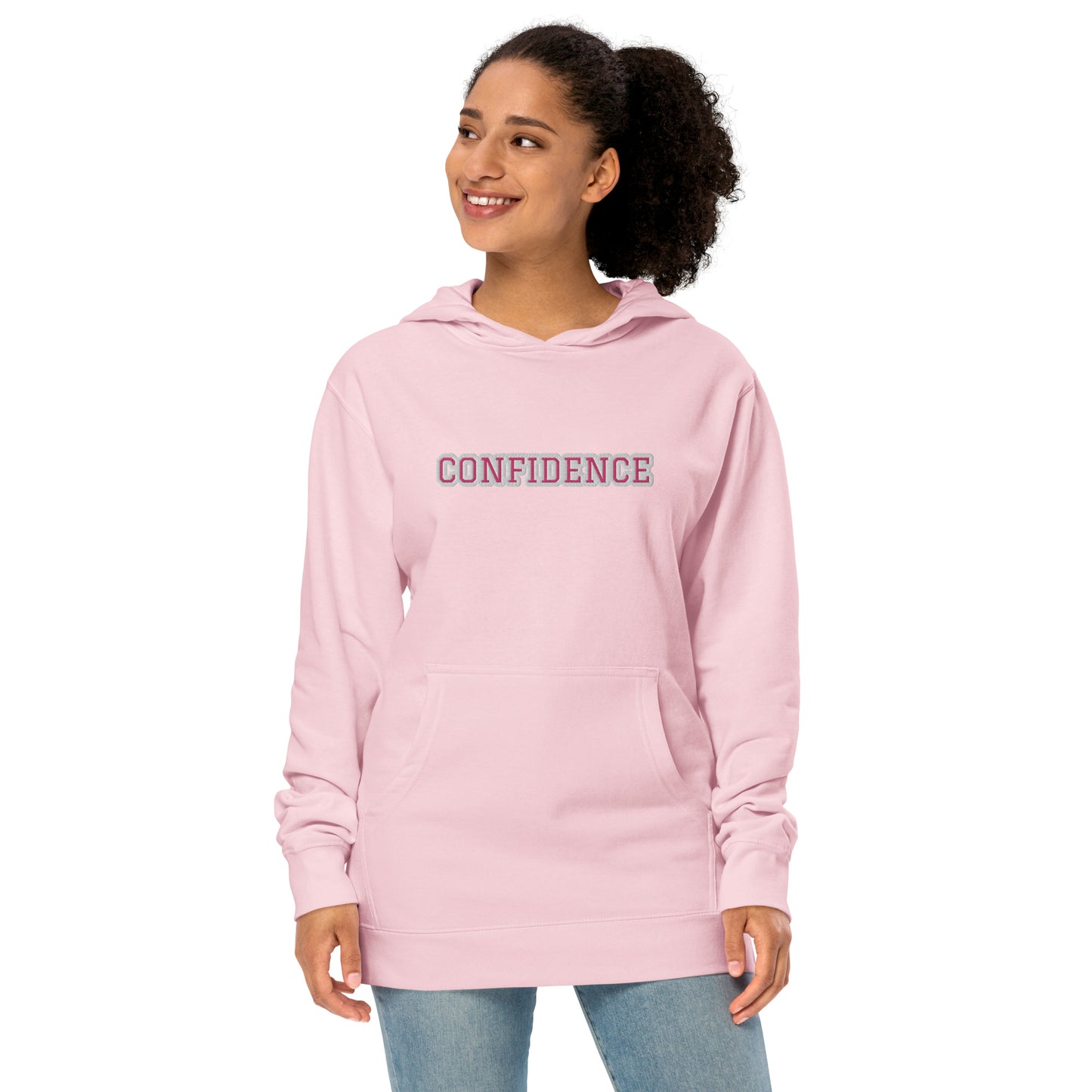 CONFIDENCE -PINK Unisex midweight hoodie