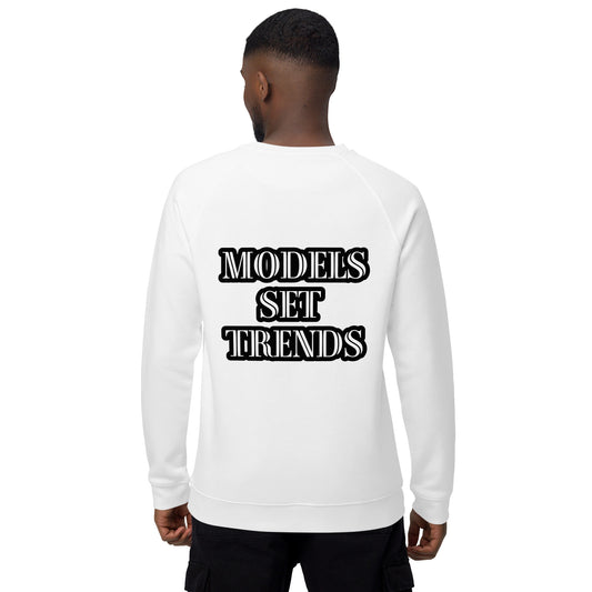 MODELS SET TRENDS Unisex organic raglan sweatshirt