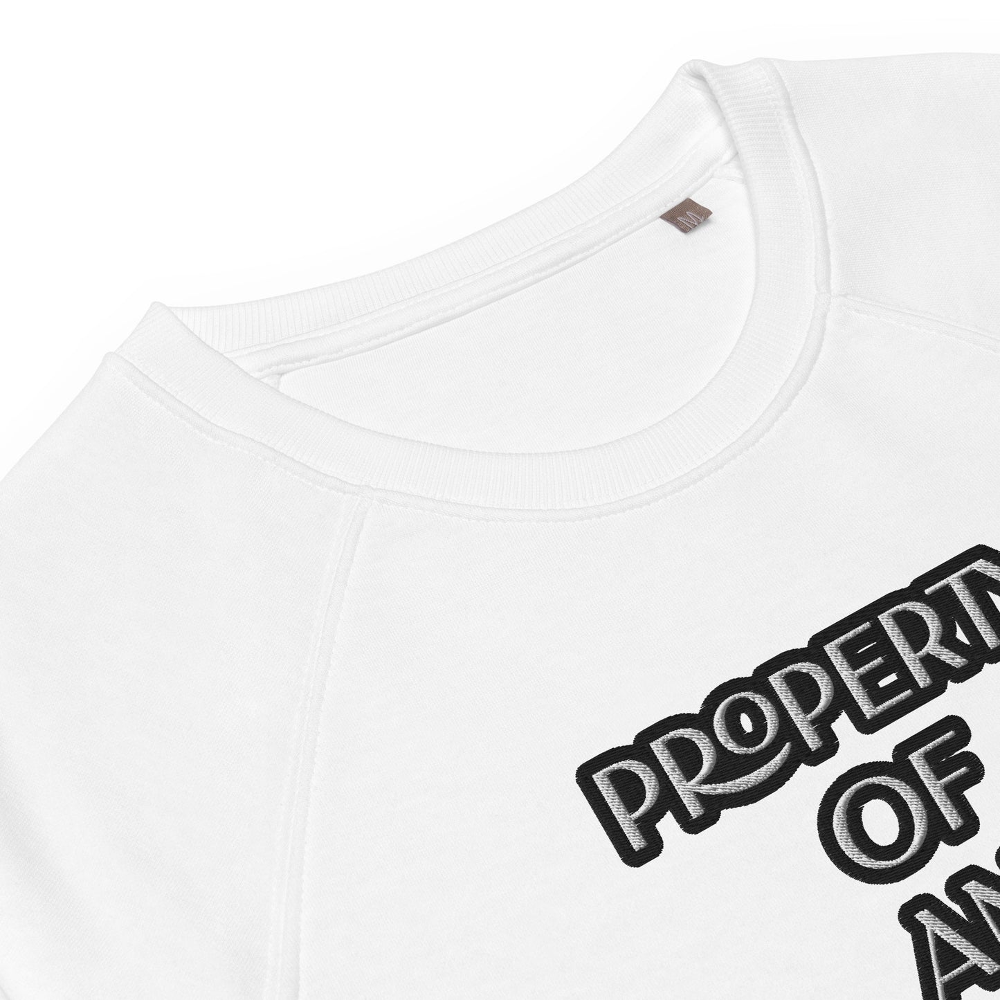 PROPERTY OF AN ITALIAN Unisex organic raglan sweatshirt