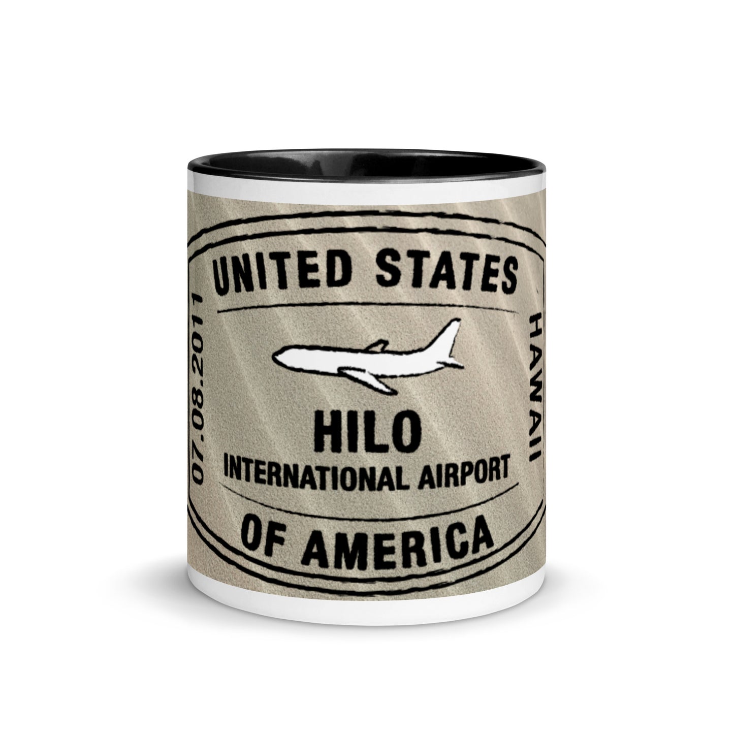 HILO HAWAII Mug with BLACK Color Inside