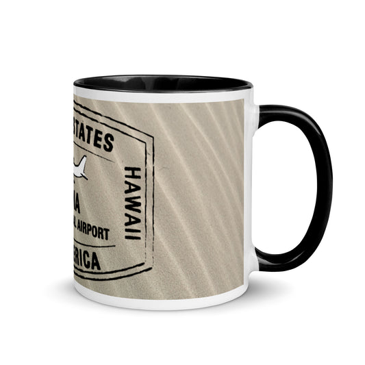 KONA HAWAII  Mug with BLACK Color Inside