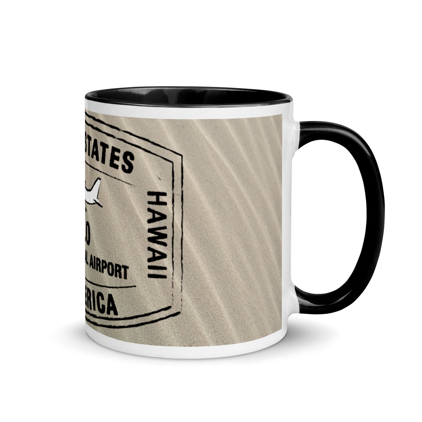 HILO HAWAII Mug with BLACK Color Inside