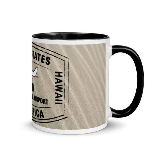 HILO HAWAII Mug with BLACK Color Inside