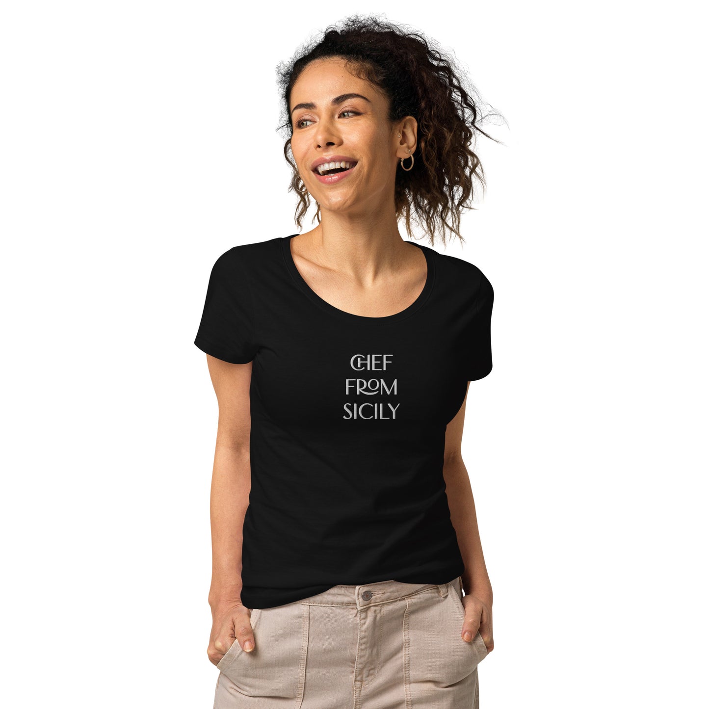 CHEF FROM SICILY Women’s basic organic t-shirt