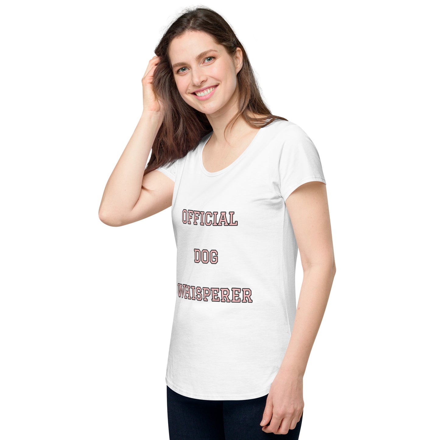 OFFICIAL DOG WHISPERER-Women’s round neck tee-AUSTRALIA-NEWZEALAND ONLY