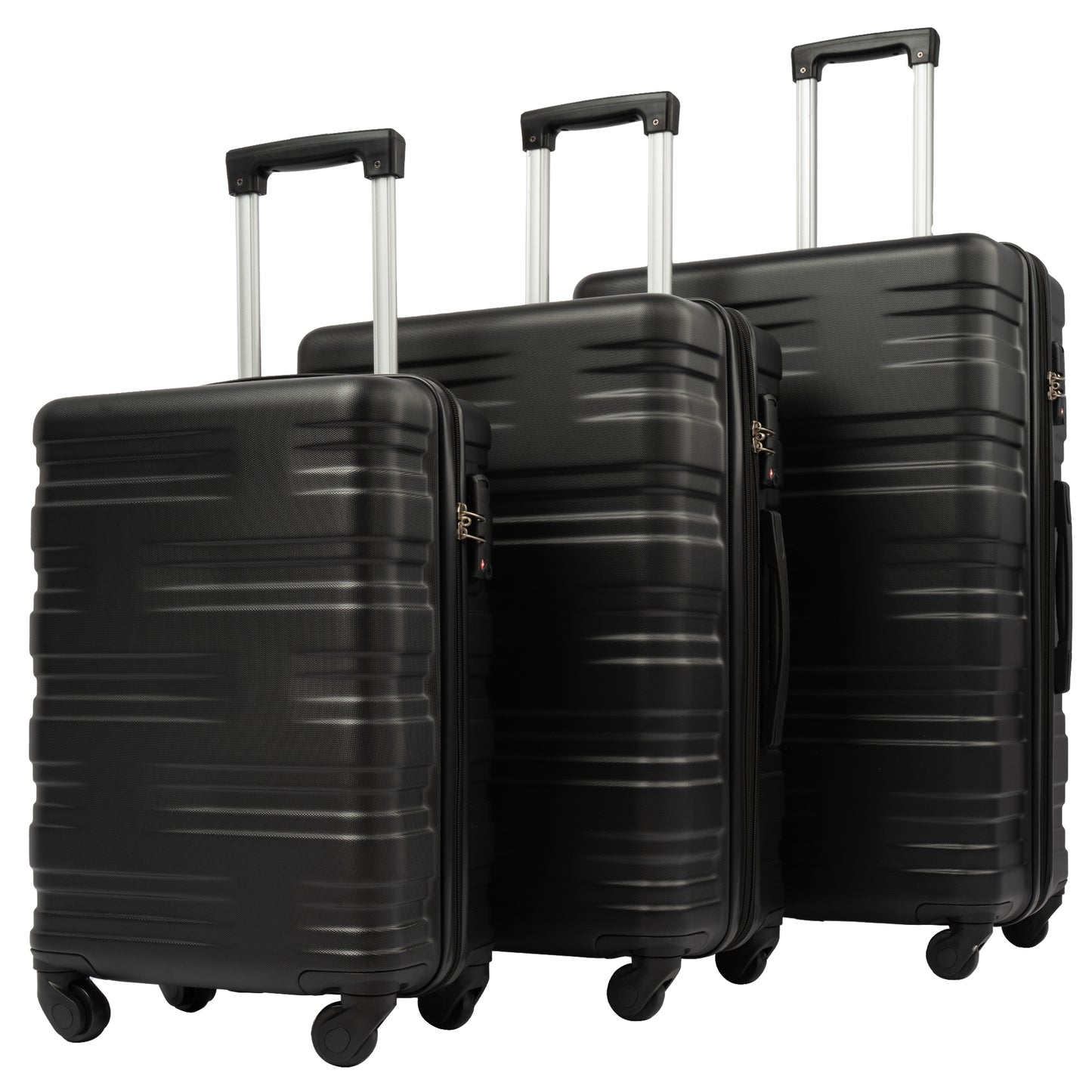 Hardshell Luggage Sets 3 Pcs Spinner Suitcase with TSA Lock Lightweight 20\'\'24\'\'28\'\'