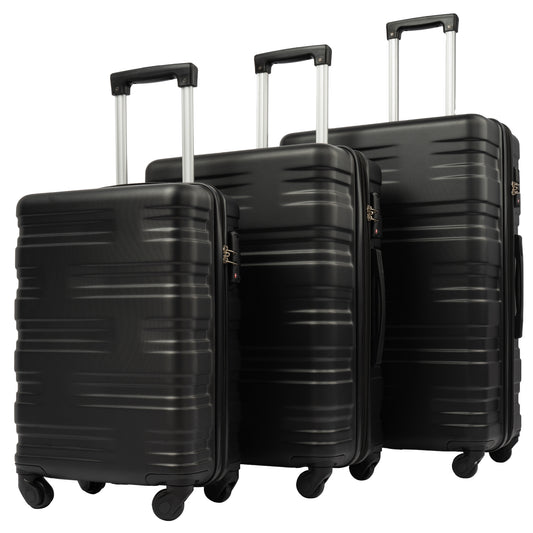 Hardshell Luggage Sets 3 Pcs Spinner Suitcase with TSA Lock Lightweight 20\'\'24\'\'28\'\'
