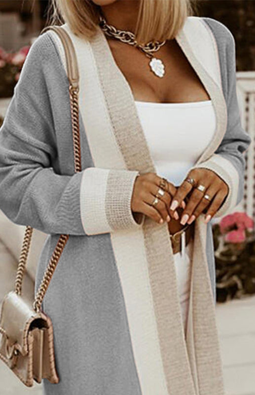 Warm Knitted Cardigan In Autumn And Winter